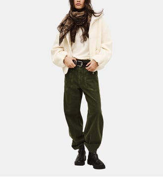 Manteau court droit Vito - Ba&sh - Écru