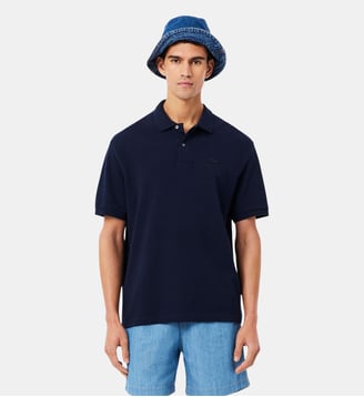 Polo loose fit Piqué épais - Lacoste - Bleu marine