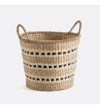 Panier rond en jonc de mer La Redoute Interieurs