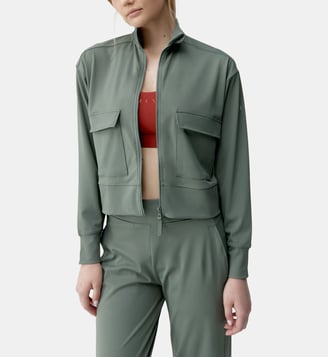 Veste de sport Egan Fermeture éclair - Born Living Yoga - Sauge douce