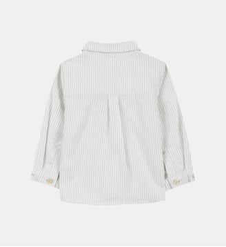 Chemise -   col pointu rayures - Tartine Et Chocolat - Gris clair