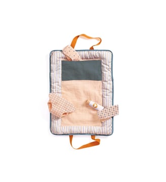Pomea - Le soin - Sac à langer Blue Fly - Djeco - Multicolore