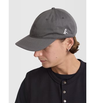 casquette à logo brodé - Agnès b. - Gris pierre