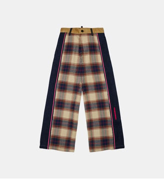 Pantalon à carreaux - Dsquared2 - Gris moyen