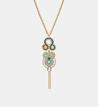 Collier pendentif   - Circus - Satellite - Bleu