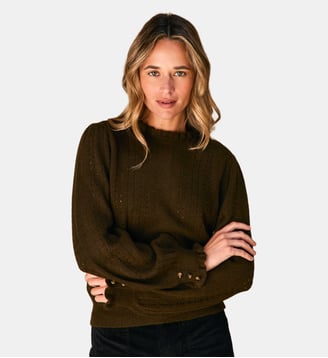 pull uni MAXINE - La Petite Etoile - Kaki