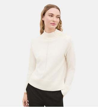 Pull mwalter - Motif uni - Caroll - Écru