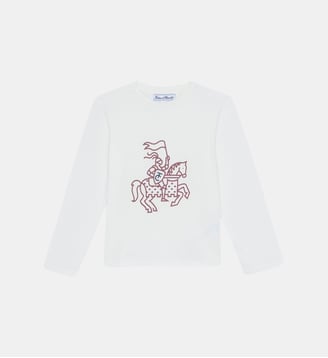 T-shirt - Bordeaux coton imprimé - Tartine Et Chocolat - Rouge