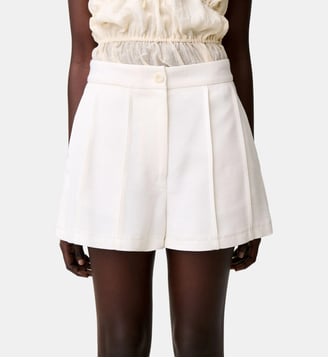 Short surpiqué couture - Claudie Pierlot - Écru