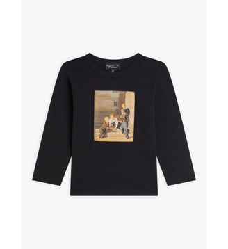 t-shirt sérigraphié par Carl Christian Constantin Hansen - Agnès b. - Noir