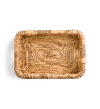 Plateau rectangulaire bananier tressé AM.PM