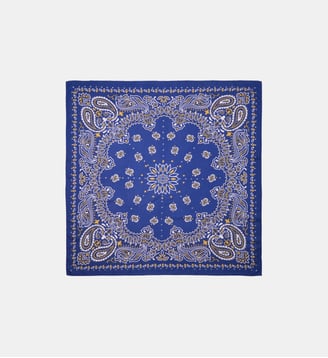 Foulard medium à motifs PAISLEY - Wild - Bleu