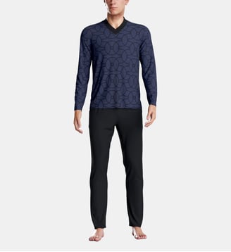 Pyjama imprimé en coton modal - Impetus - Bleu