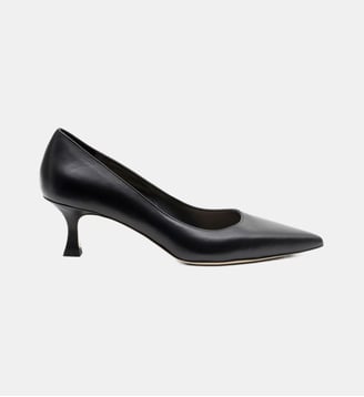 Rosa - Escarpins En Cuir Veau Lisse Noir - Parallèle - Noir