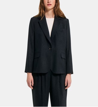 Blazer à rayures - JOSS - Pablo - Marine