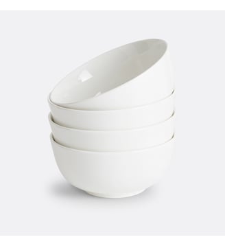 Lot de 4 bols en porcelaine - La Redoute Interieurs - Blanc