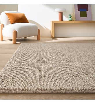 Tapis, grosse bouclette effet moquette - La Redoute Interieurs - Beige