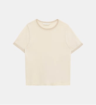 Pull  col rond uni MISSY - La Petite Etoile - Naturel