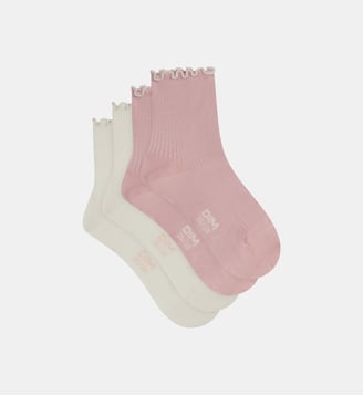 Lot de 2 paires de chaussettes coton Modal Dim