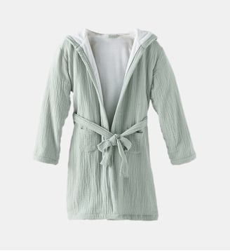 Peignoir capuche gaze de coton La Redoute Interieurs