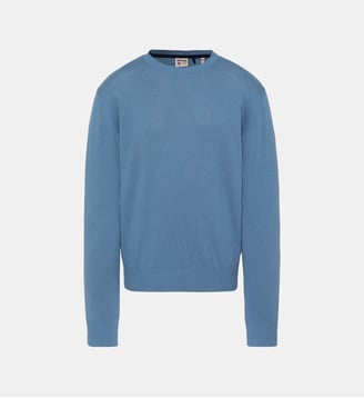 Pull léger col rond - Schott - Bleu gris