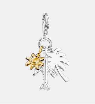 Pendentif Charm palmier, soleil, avion - Thomas Sabo - Or
