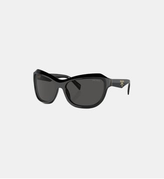 Lunettes de soleil Papillon PR A27S - Prada - Gris foncé