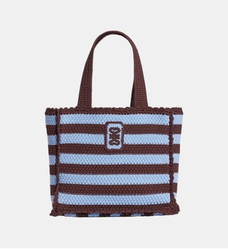 Sac en maille crochet à rayures Sandro
