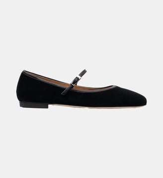 Dakota - Ballerines En Cuir Chèvre Noir - Parallèle - Noir