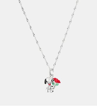 Pendentif Collier Snoopy avec roses Pendentif PEANUTS - Thomas Sabo - Argent