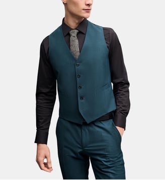Gilet de costume Nicolo - Digel - Bleu pétrole
