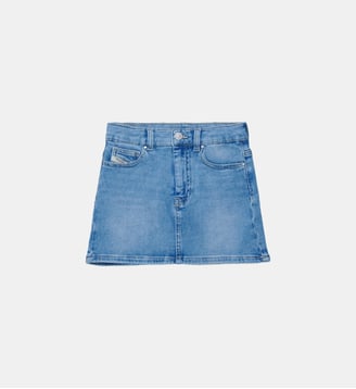 Jupe en denim cinq poches - Diesel Kids - Denim bleu