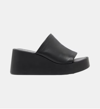Mules plateforme Eugene en cuir - Jonak - Noir