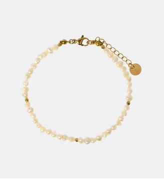 Bracelet  perles Ophélie III - Les Cléias - Blanc