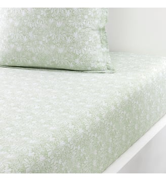 Drap housse en batiste de coton - Yves Delorme - Amande