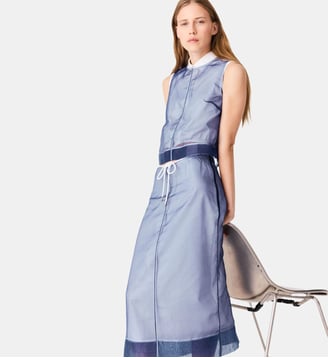 Jupe en coton et organza amovible - Maje - Bleu