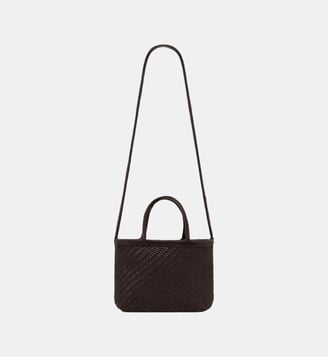 Petit sac à main en cuir tressé - GABY - Pablo - Cigare