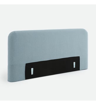 Tête de lit déhoussable, tissu chenille texturée - La Redoute Interieurs - Bleu