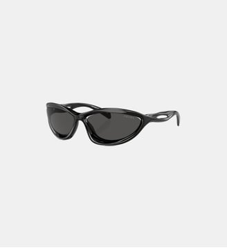 Lunettes de soleil Œil de chat PR A23S - Prada - Gris foncé