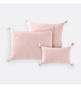 Housse de coussin matelassée gaze de coton La Redoute Interieurs