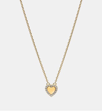 Collier Cœur Halo Gravable Doré - Pandora - Doré