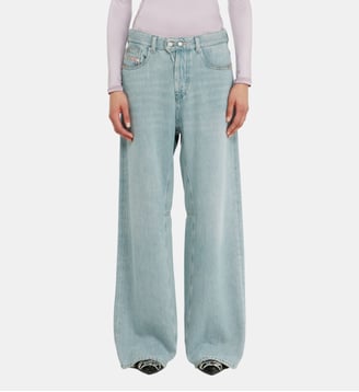 Relaxed Jeans Low Waist 1996 D-Sire - Diesel - Bleu clair
