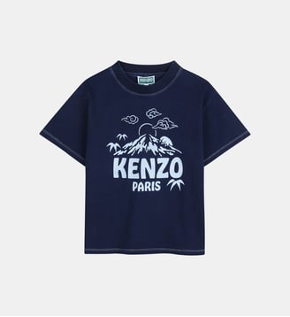 Tee-shirt manches courtes - Kenzo Kids - Medieval blue