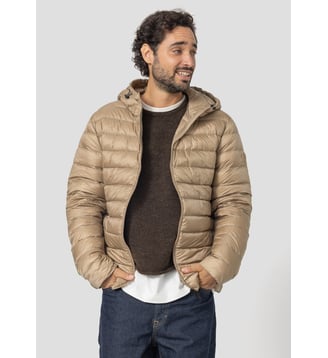Doudoune légère à capuche Victor - Jott - Beige fumé