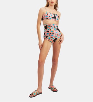 Maillots de bain 1 pièce Giga Brief Crazy Daisy Black - La DoubleJ - Noir