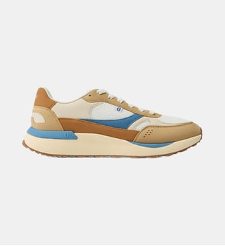 Baskets basses Anael - Odaje - Beige et blanc