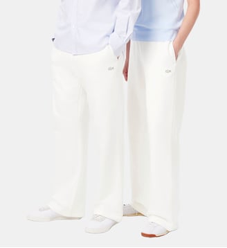 Pantalon de survêtement loose fit molleton - Lacoste - Blanc