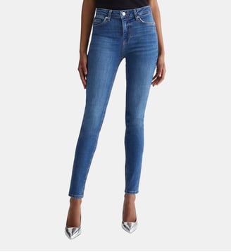 Jean skinny à taille haute - Liu Jo - Bleu foncé