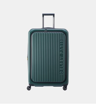 Valise rigide SECURITIME ZIP 4RR 75 cm - Delsey Paris - Vert profond