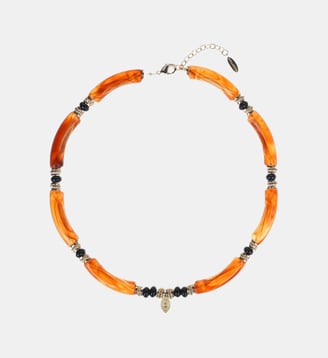 Collier de perles et pampilles BERBERE - Hipanema - Ocre